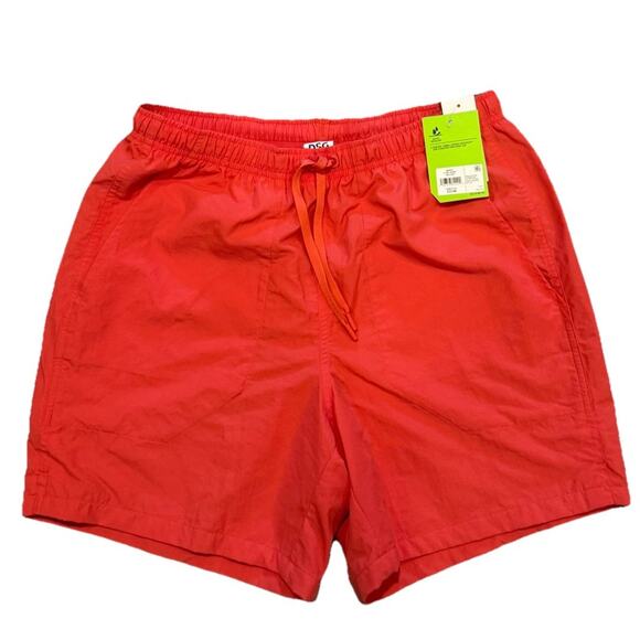 DSG Men’s Red REC Shorts S Water-Repellent Swim Trunks Gym Beach Quick Dry NWT - Picture 2 of 8